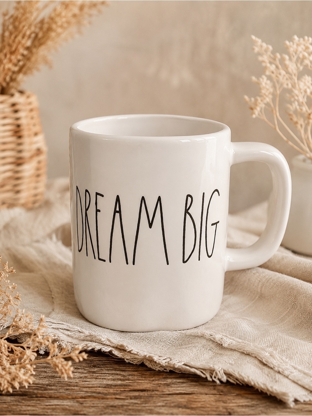 Rae Dunn Dream‎ Big Mug Farmhouse Ceramic Coffee Cup